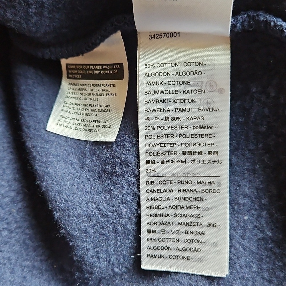Levi's Unisex Blue Crewneck Cotton Blend Sweatshirt Size Large - Picture 9 of 14